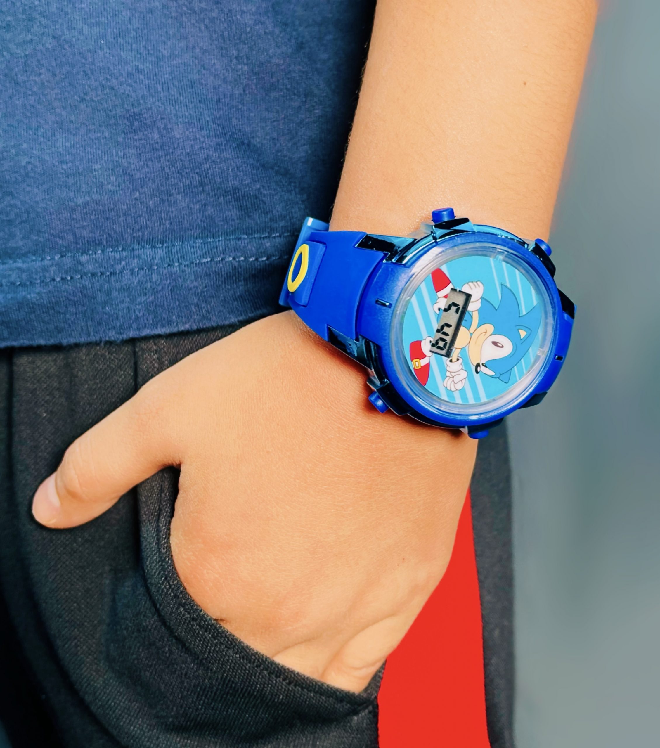 carrera Abiertamente ballena azul Reloj Sonic The Hedgehog pantalla digital LCD y luces – Open Box