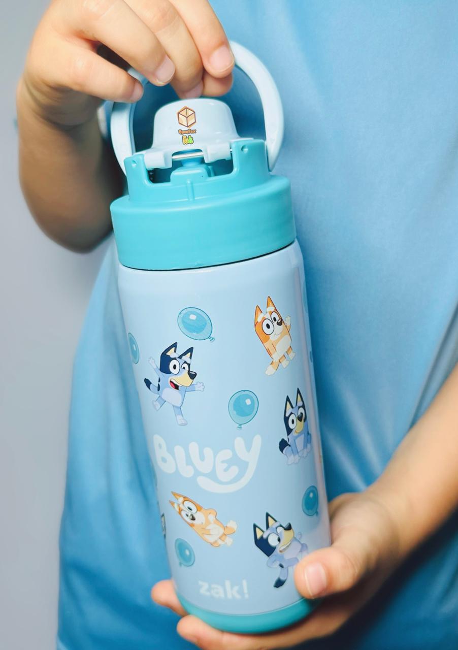 Bluey Zak Designs Botella De Agua De Acero Inoxidable De 14 Onzas 